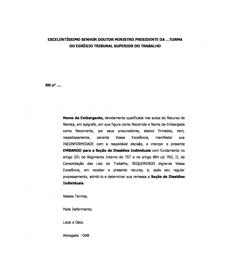 Embargos para SDI - TST. Incorporação do Auxílio-Alimentação na Aposentadoria.