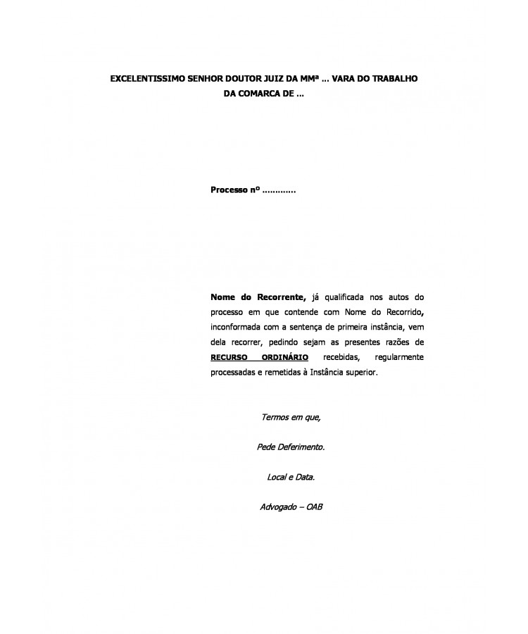 Recurso Ordinário da Reclamante. Deltas.