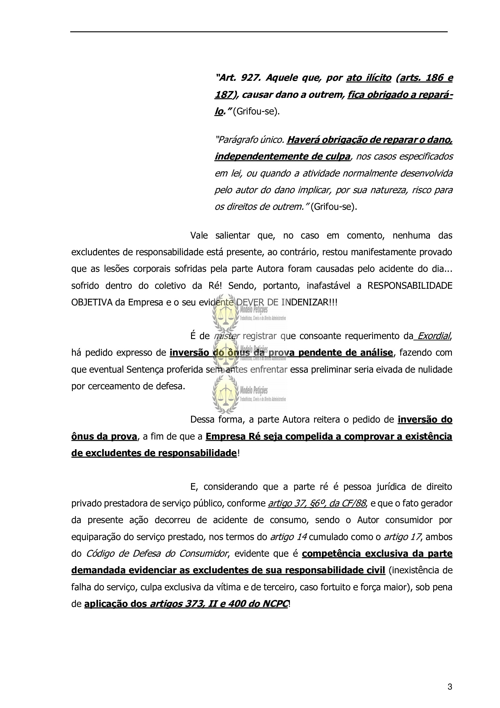 Responsabilidade civil no acidente de trânsito 